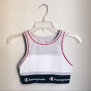 Champion white sports bra